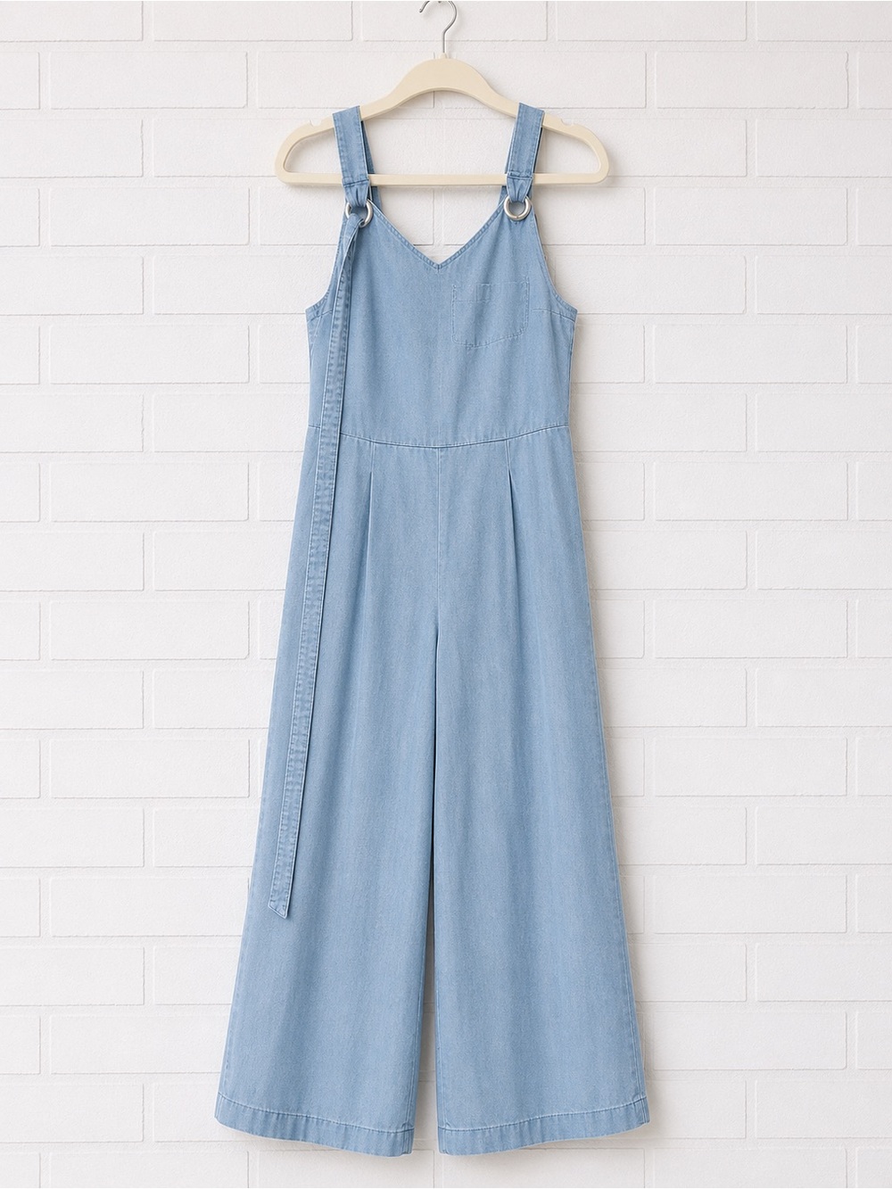 Light Blue Women's Denim Jumpsuit Overalls